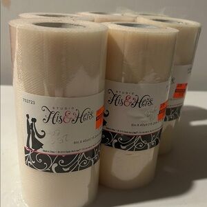 Studio His & Hers Cream Tulle Fabric
